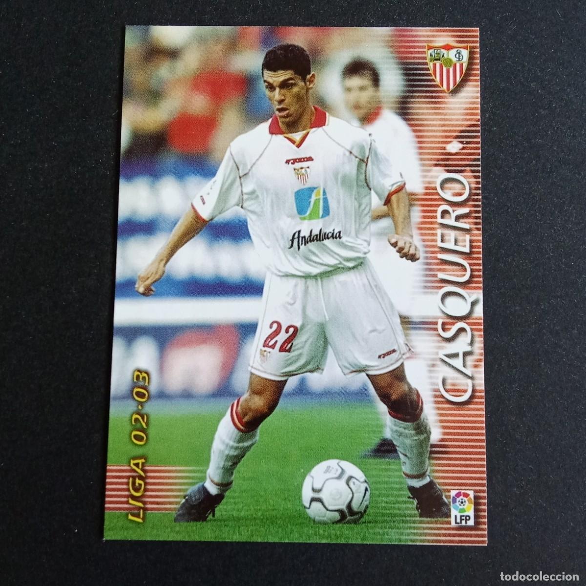 Cromos de f&uacute;tbol: 280 CASQUERO SEVILLA LIGA 2002 2003 02 03 MEGAFICHAS PANINI