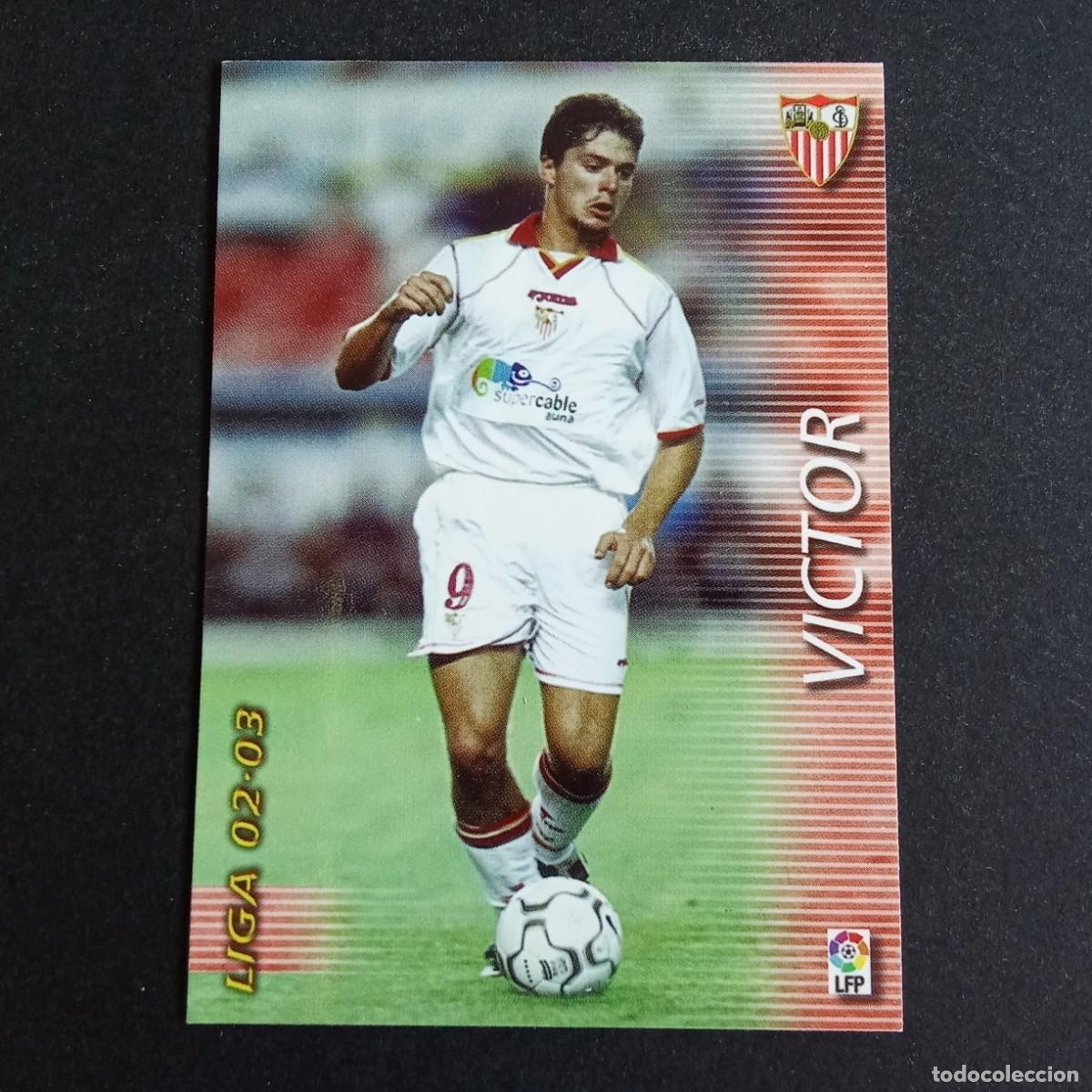 Cromos de f&uacute;tbol: 285 VICTOR SEVILLA LIGA 2002 2003 02 03 MEGAFICHAS PANINI
