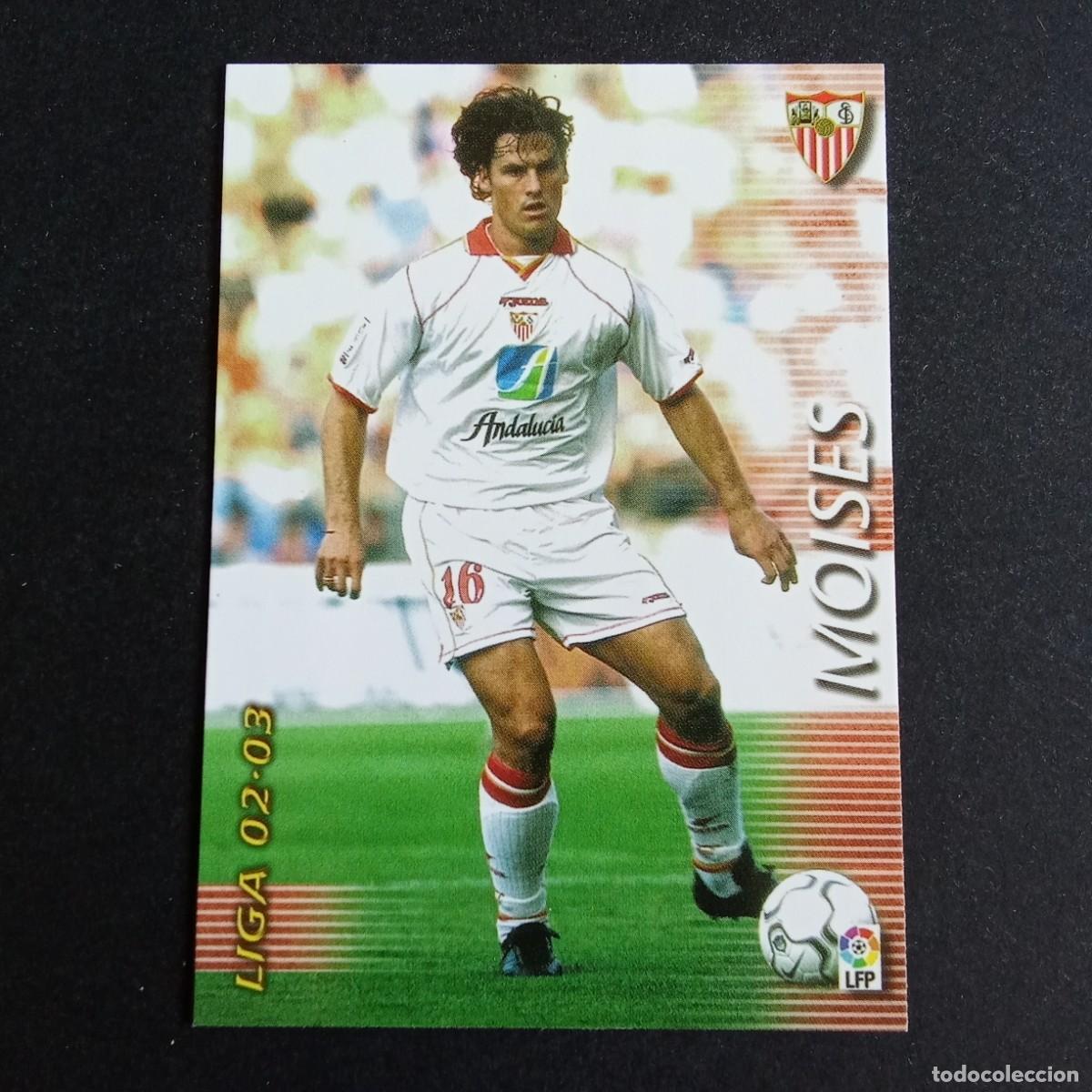 Cromos de f&uacute;tbol: 287 MOISES SEVILLA LIGA 2002 2003 02 03 MEGAFICHAS PANINI