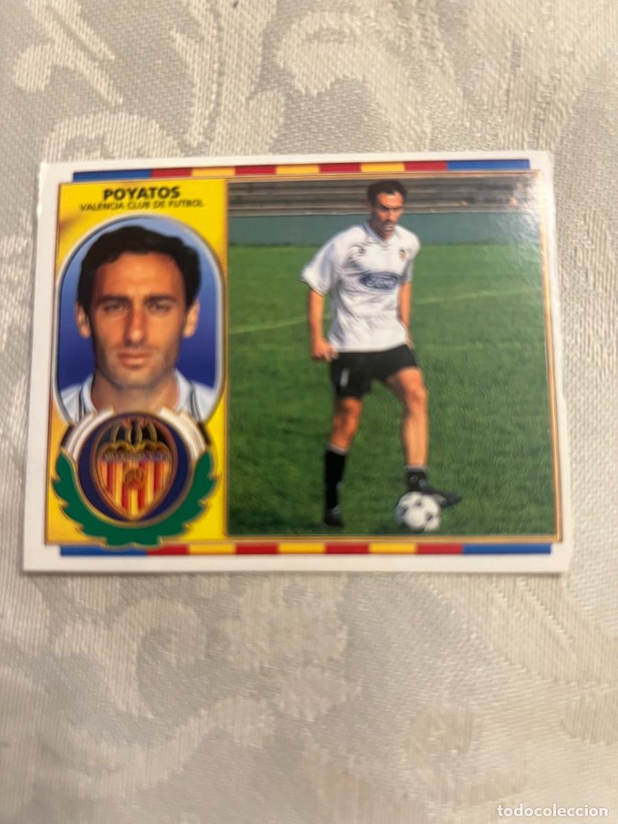 Football Stickers: POYATOS VALENCIA SIN PEGAR EDICIONES ESTE 1996-97