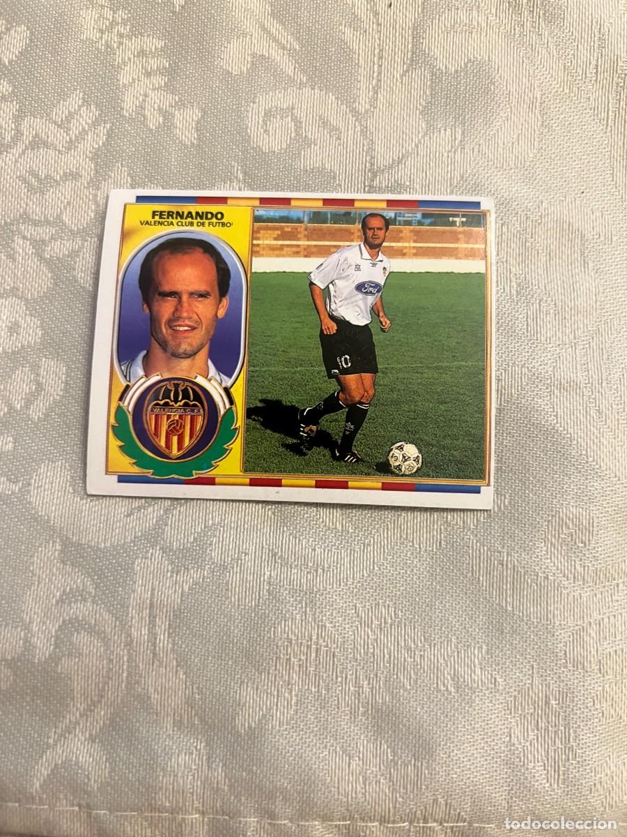 Football Stickers: FERNANDO VALENCIA SIN PEGAR EDICIONES ESTE 1996-97
