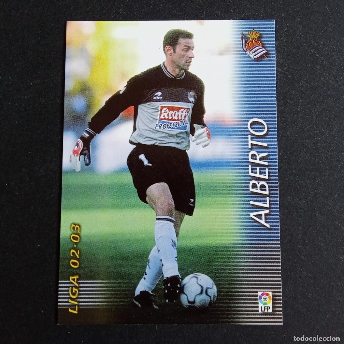 Cromos de Futebol: 291 ALBERTO REAL SOCIEDAD LIGA 2002 2003 02 03 MEGAFICHAS PANINI