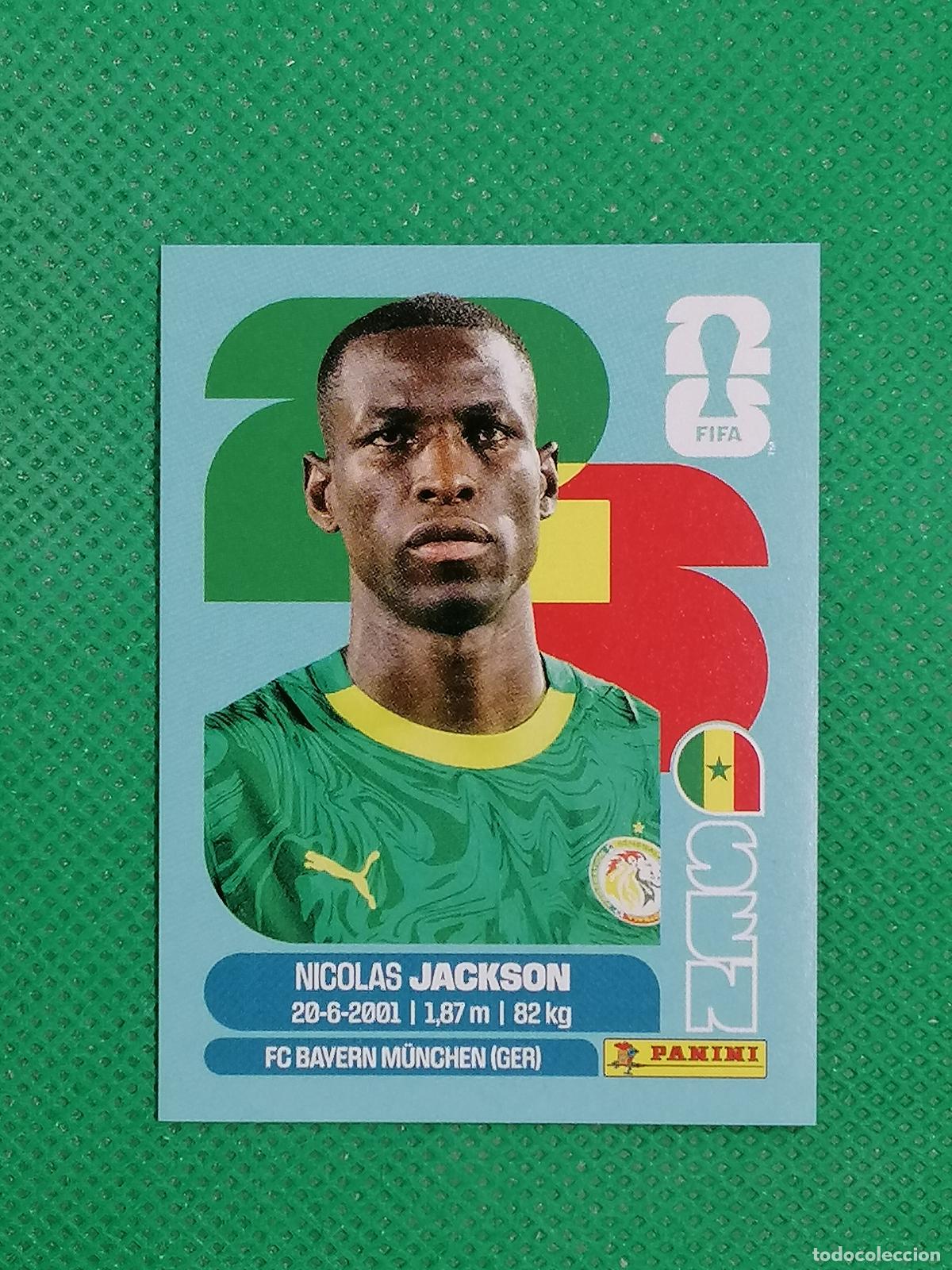 Football Stickers: SEN 19 SEN19 NICOLAS JACKSON SENEGAL ⚽ PANINI FIFA MUNDIAL WORLD CUP 26 2026 STICKER ⚽