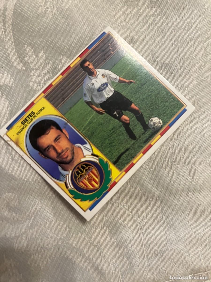 Football Stickers: SIETES VALENCIA SIN PEGAR EDICIONES ESTE 1996-97