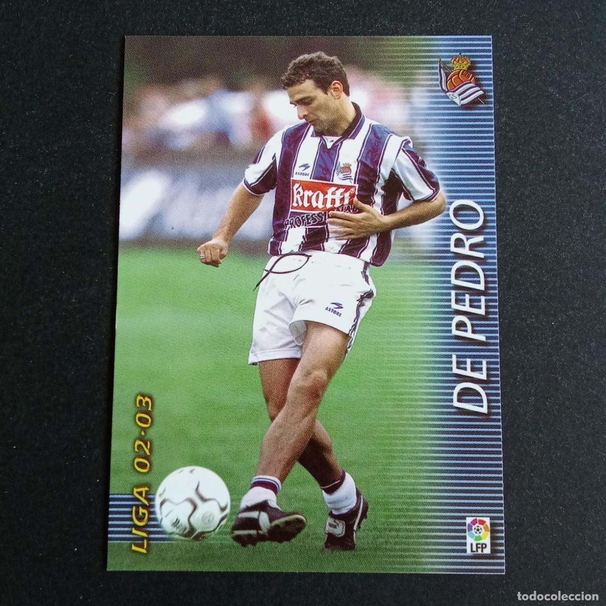 Cromos de f&uacute;tbol: 301 DE PEDRO REAL SOCIEDAD LIGA 2002 2003 02 03 MEGAFICHAS PANINI