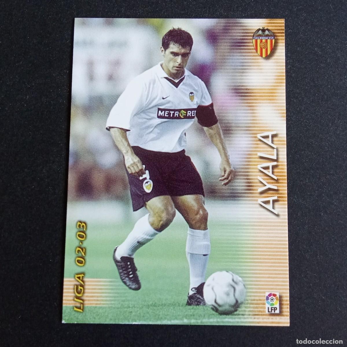 Cromos de f&uacute;tbol: 310 AYALA VALENCIA LIGA 2002 2003 02 03 MEGAFICHAS PANINI