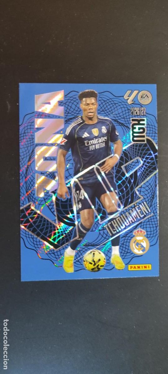 Cromos de f&uacute;tbol: MEGACRACKS 2026/27 CARD ZONA VIP TCHOUAMENI REAL MADRID # 405 PANINI