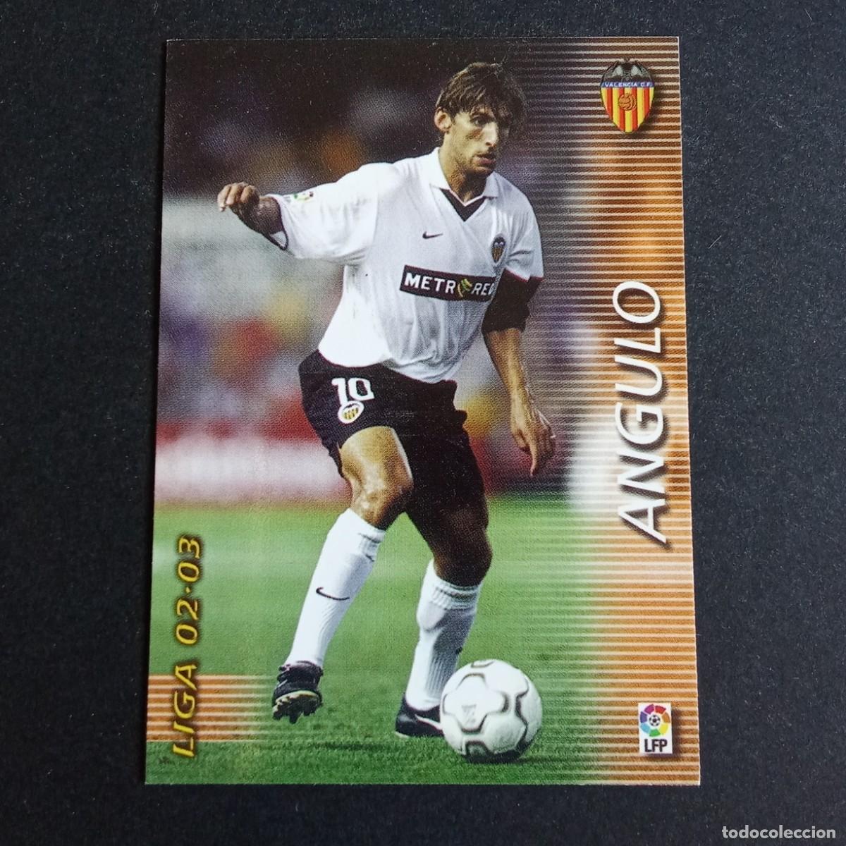 Cromos de f&uacute;tbol: 321 ANGULO VALENCIA LIGA 2002 2003 02 03 MEGAFICHAS PANINI