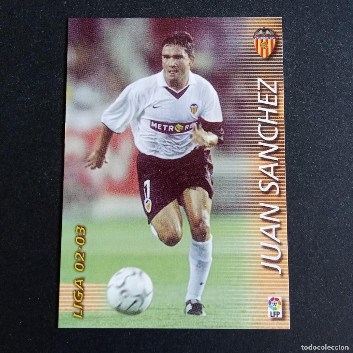 Cromos de f&uacute;tbol: 322 JUAN SANCHEZ VALENCIA LIGA 2002 2003 02 03 MEGAFICHAS PANINI