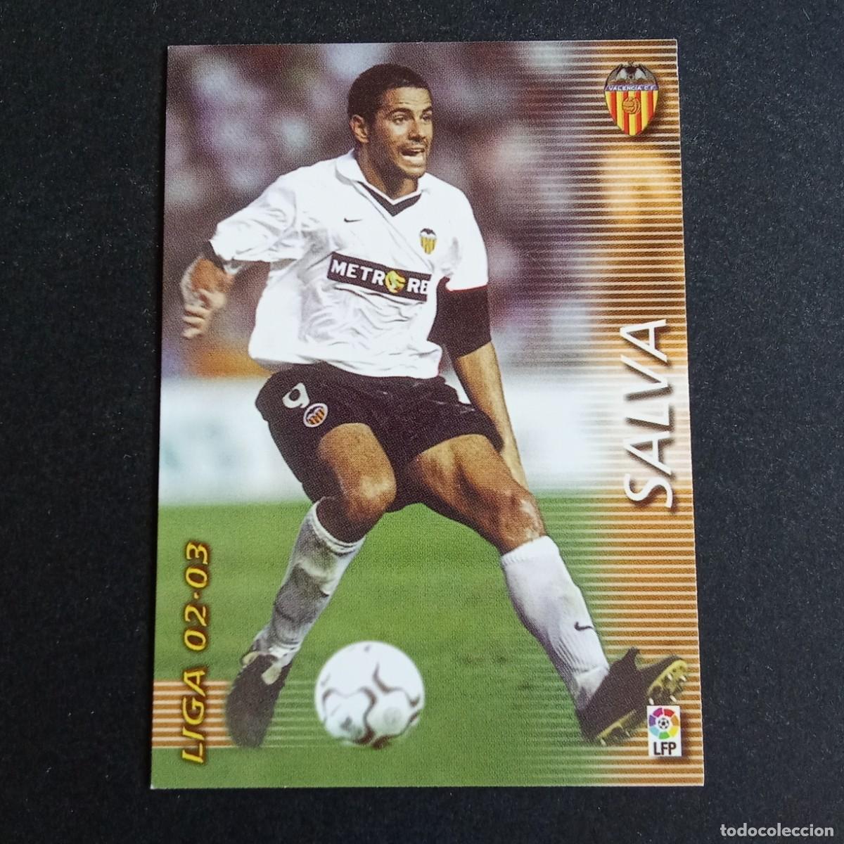 Cromos de f&uacute;tbol: 323 SALVA VALENCIA LIGA 2002 2003 02 03 MEGAFICHAS PANINI