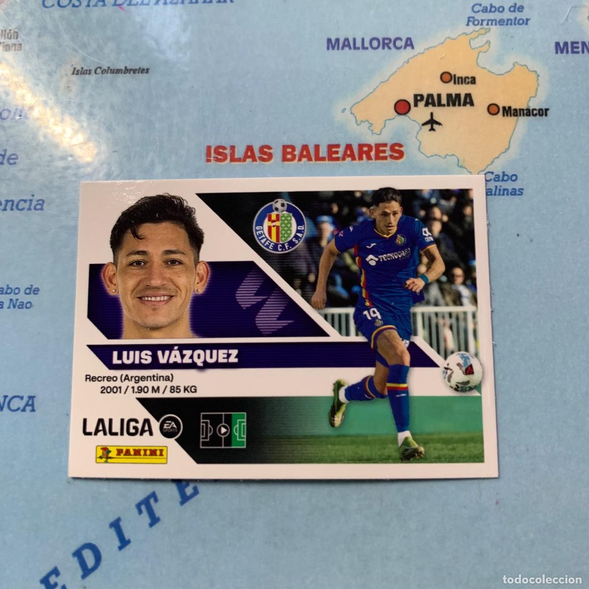 Cromos de f&uacute;tbol: Luis V&aacute;zquez n&uacute;mero 19 del Getafe cromo liga este 26-27 2026-2027