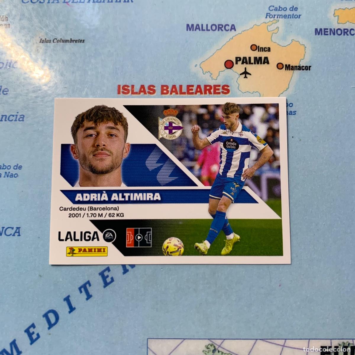 Cromos de f&uacute;tbol: Adria Altimira n&uacute;mero 5 del deportivo de La Coru&ntilde;a cromo de la liga este 26-27 2026-2027