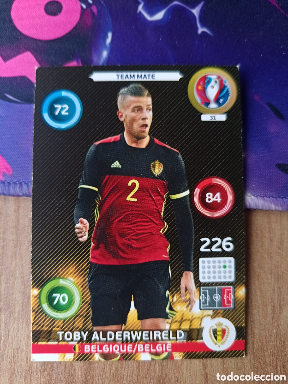 Cromos de f&uacute;tbol: 31 Alderweireld Team Mate, Panini Adrenalyn XL UEFA Euro 2016 Eurocopa 16