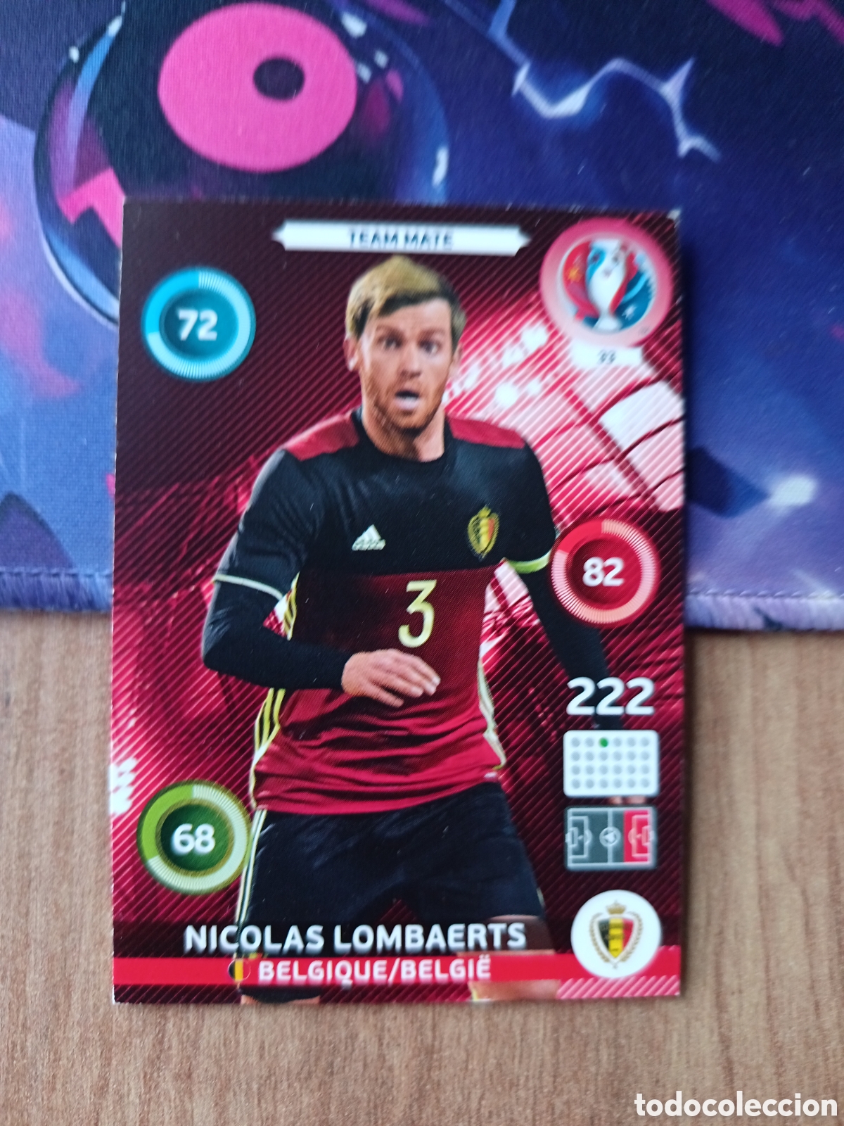 Cromos de f&uacute;tbol: 33 Nicol&aacute;s Team Mate, Panini Adrenalyn XL UEFA Euro 2016 Eurocopa 16