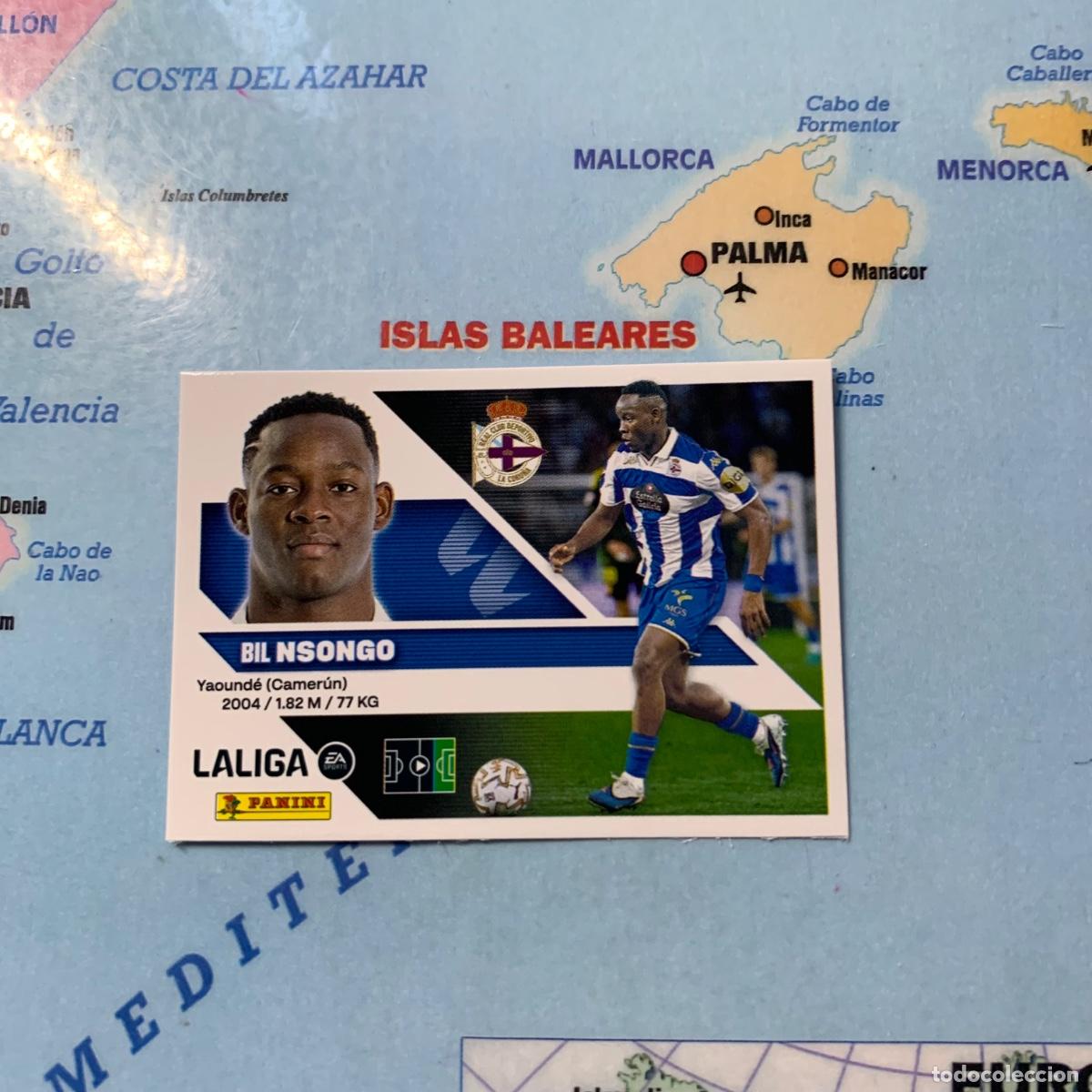 Cromos de f&uacute;tbol: Nsongo n&uacute;mero 20 del deportivo de La Coru&ntilde;a cromo de la liga este 26-27 2026-2027