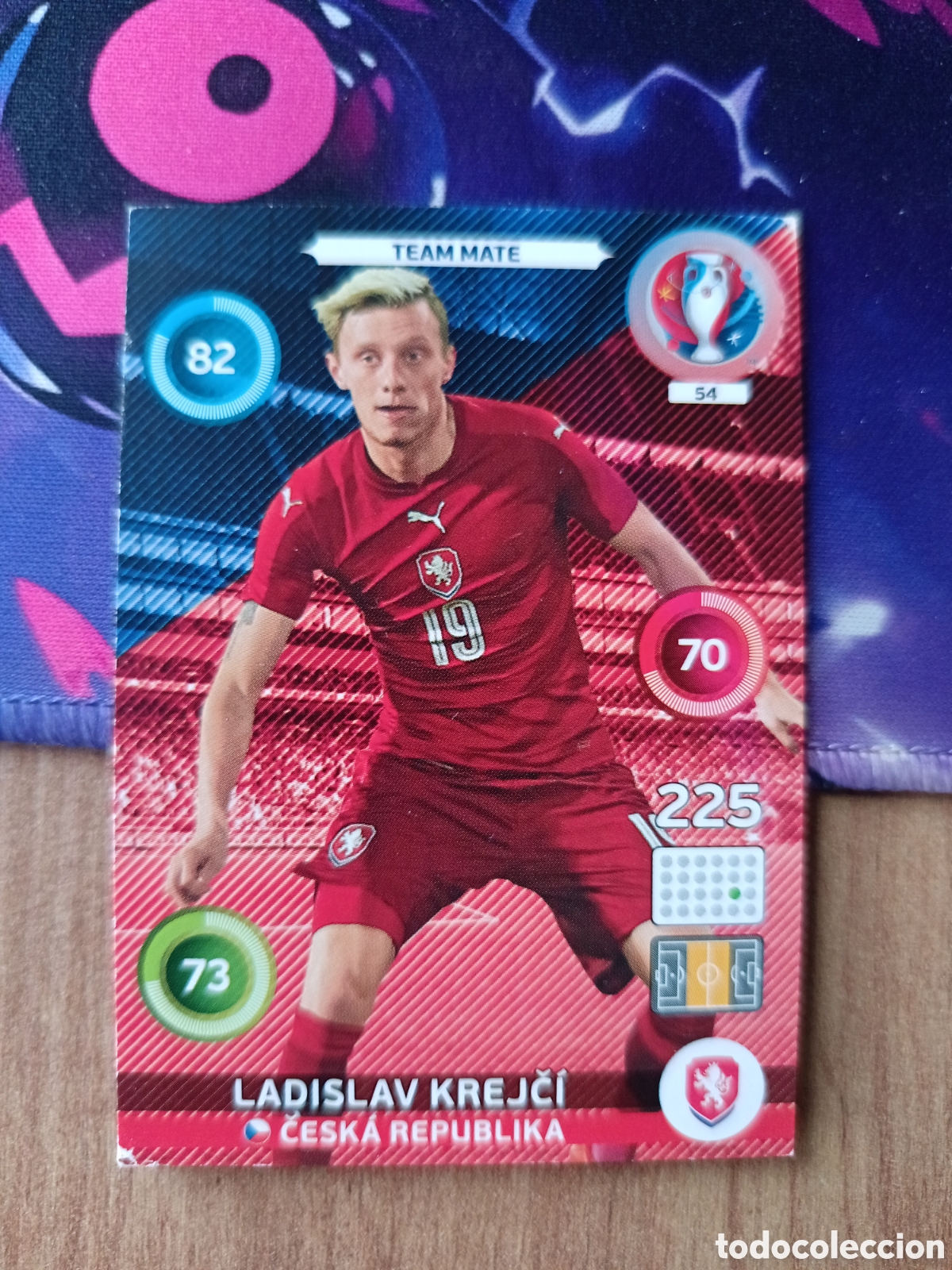 Cromos de f&uacute;tbol: 54 Ladislav Team Mate, Panini Adrenalyn XL UEFA Euro 2016 Eurocopa 16