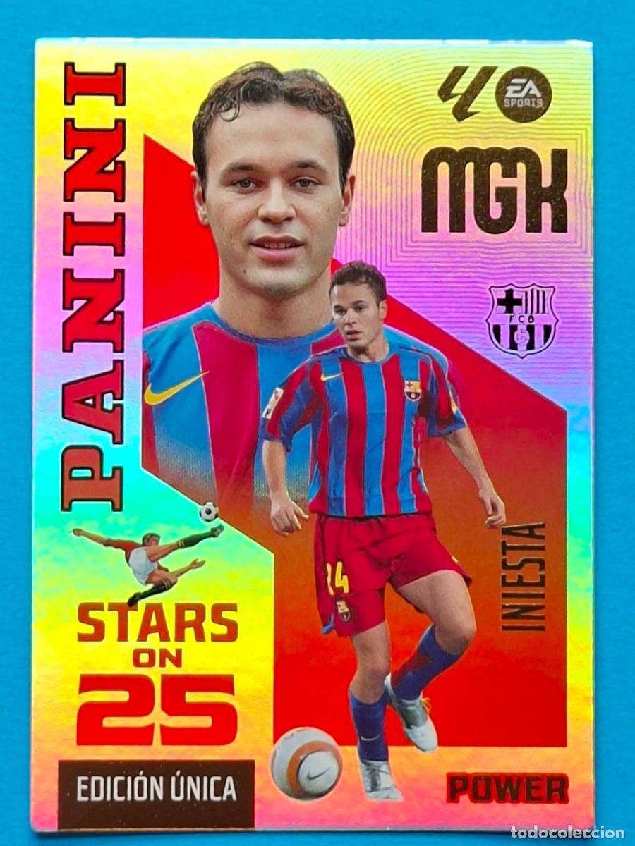 Cromos de f&uacute;tbol: STARS ON 25 EDICI&Oacute;N &Uacute;NICA Power #434P INIESTA (FC Barcelona) - Panini MGK LaLiga 2026-27
