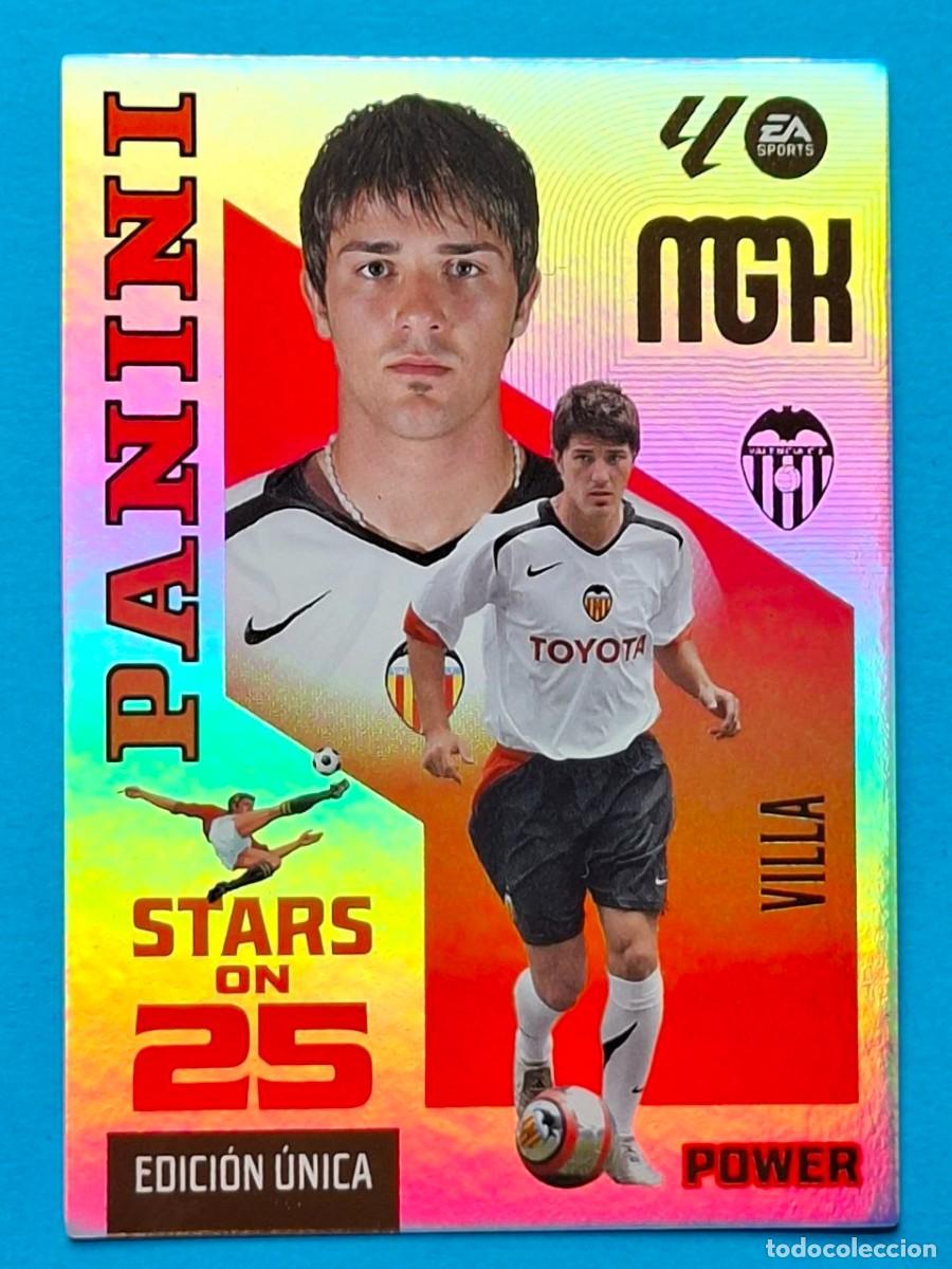 Cromos de f&uacute;tbol: STARS ON 25 EDICI&Oacute;N &Uacute;NICA Power #435P VILLA (Valencia) - Panini MGK LaLiga 2026-27
