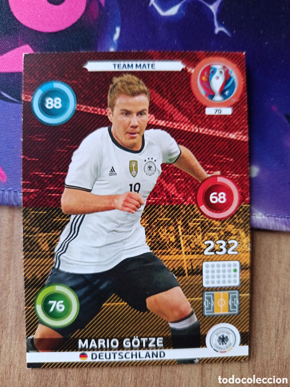 Cromos de f&uacute;tbol: 70 Gotze Panini Adrenalyn XL UEFA Euro 2016 Eurocopa 16