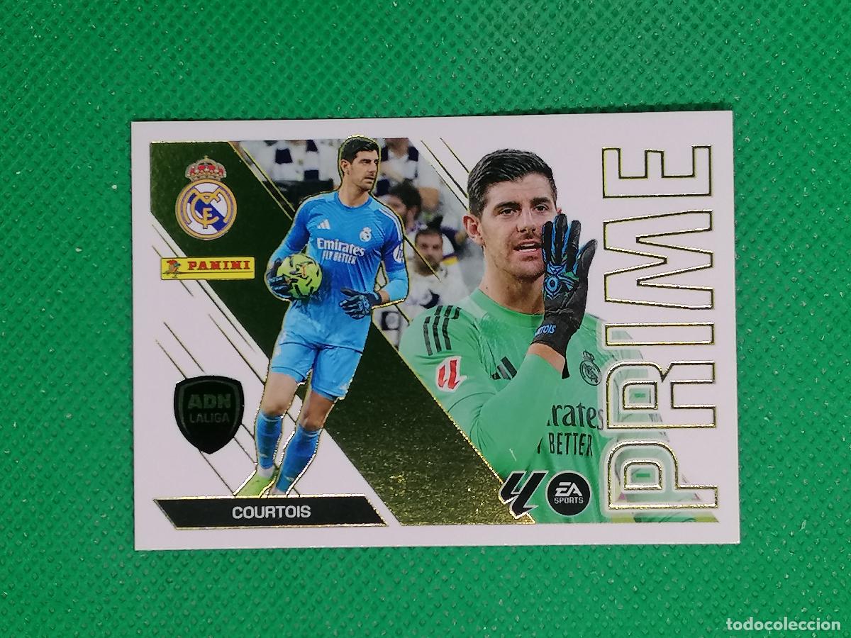 Cromos de f&uacute;tbol: 3 THIBAUT COURTOIS REAL MADRID ADN PRIME ⚽ PANINI LIGA ESTE 26 27 2026 2027 ⚽