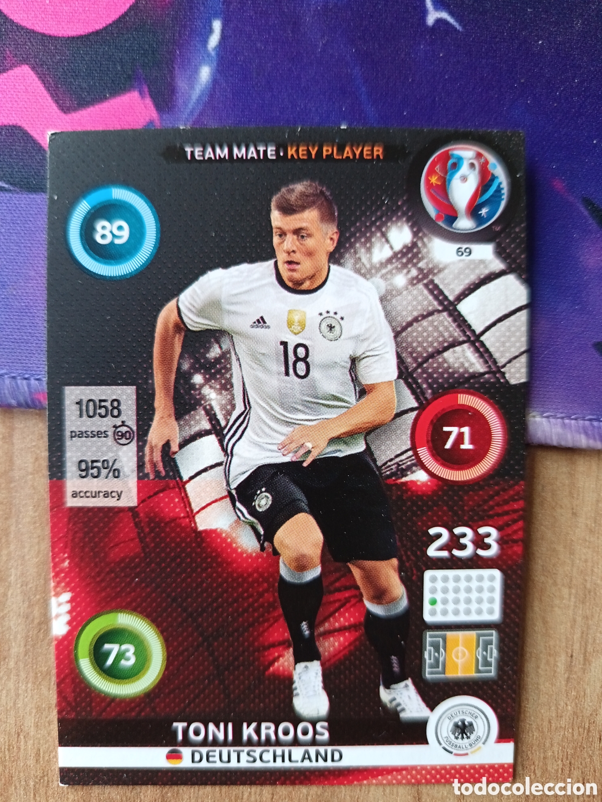 Fu&szlig;ball-Sticker: 69 Kroos Panini Adrenalyn XL UEFA Euro 2016 Eurocopa 16