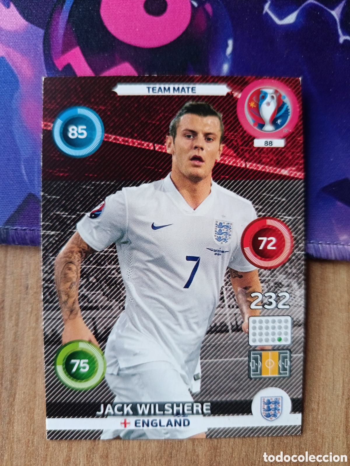 Cromos de f&uacute;tbol: 88 Jack Panini Adrenalyn XL UEFA Euro 2016 Eurocopa 16