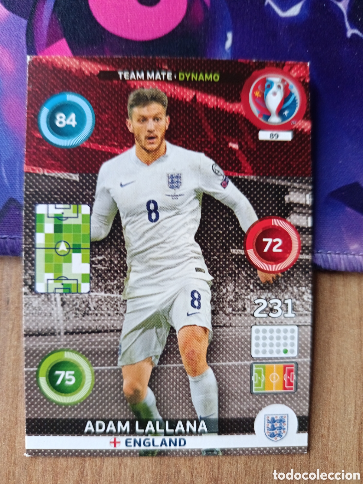 Cromos de f&uacute;tbol: 89 Adam Panini Adrenalyn XL UEFA Euro 2016 Eurocopa 16