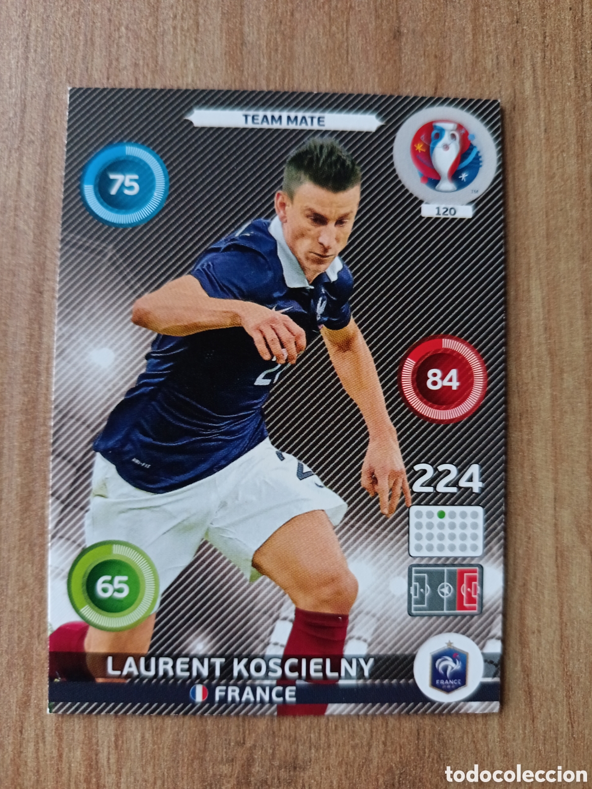 Cromos de f&uacute;tbol: 120 Laurent Panini Adrenalyn XL UEFA Euro 2016 Eurocopa 16