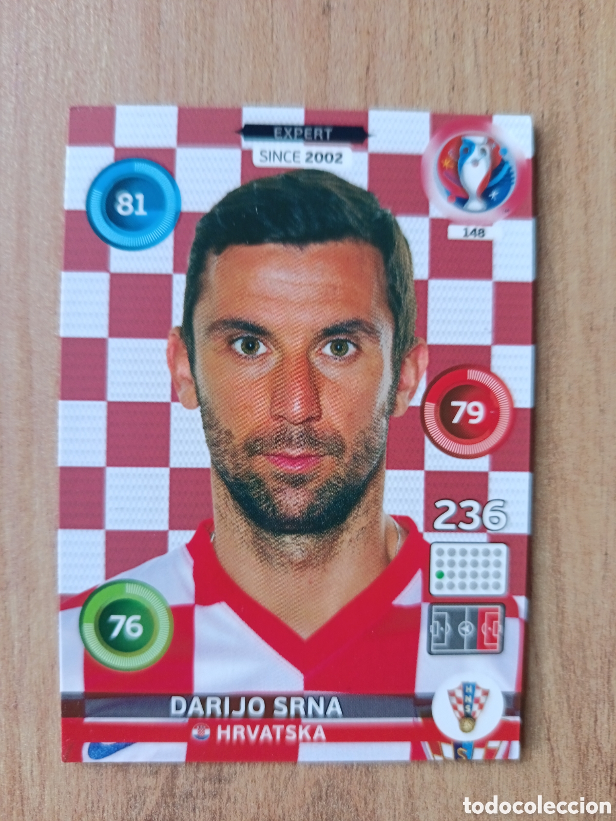 Cromos de Futebol: 148 Darijo Srna Panini Adrenalyn XL UEFA Euro 2016 Eurocopa 16