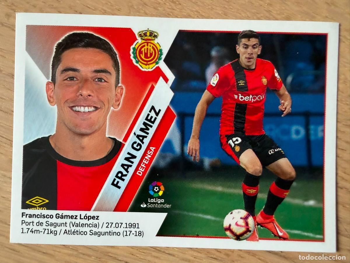 Cromos de f&uacute;tbol: 6B 6 B FRAN GAMEZ MALLORCA 19 20 2019 2020 LIGA SANTANDER COLECCIONES ESTE SIN PEGAR STICKER