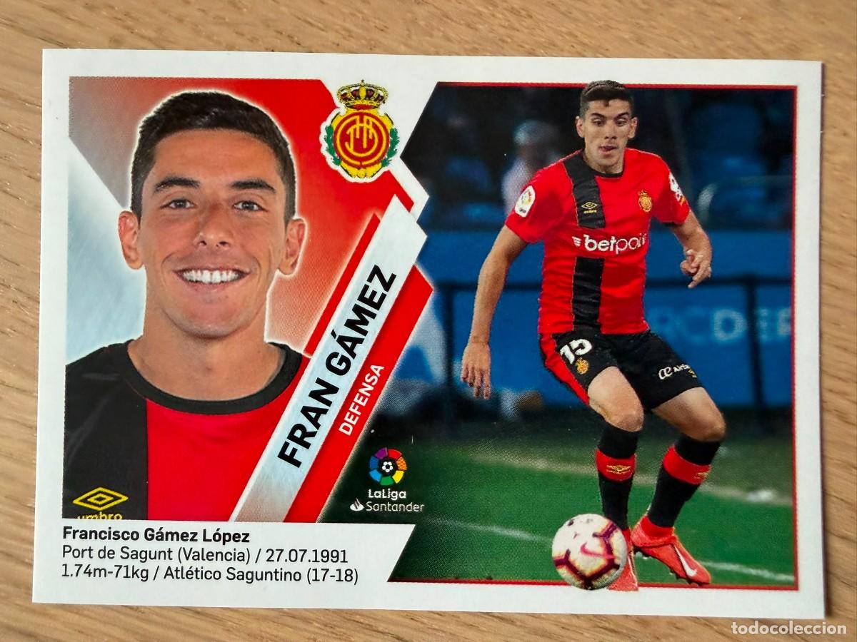 Cromos de f&uacute;tbol: 6B 6 B FRAN GAMEZ MALLORCA 19 20 2019 2020 LIGA SANTANDER COLECCIONES ESTE SIN PEGAR STICKER
