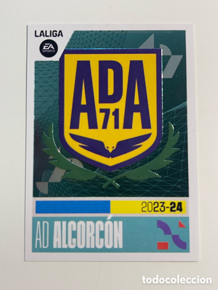 Football Stickers: Cromo Escudo SD ALCORC&Oacute;N colecci&oacute;n album de cromos LIGA 2023-24 Coleccciones Este Panini