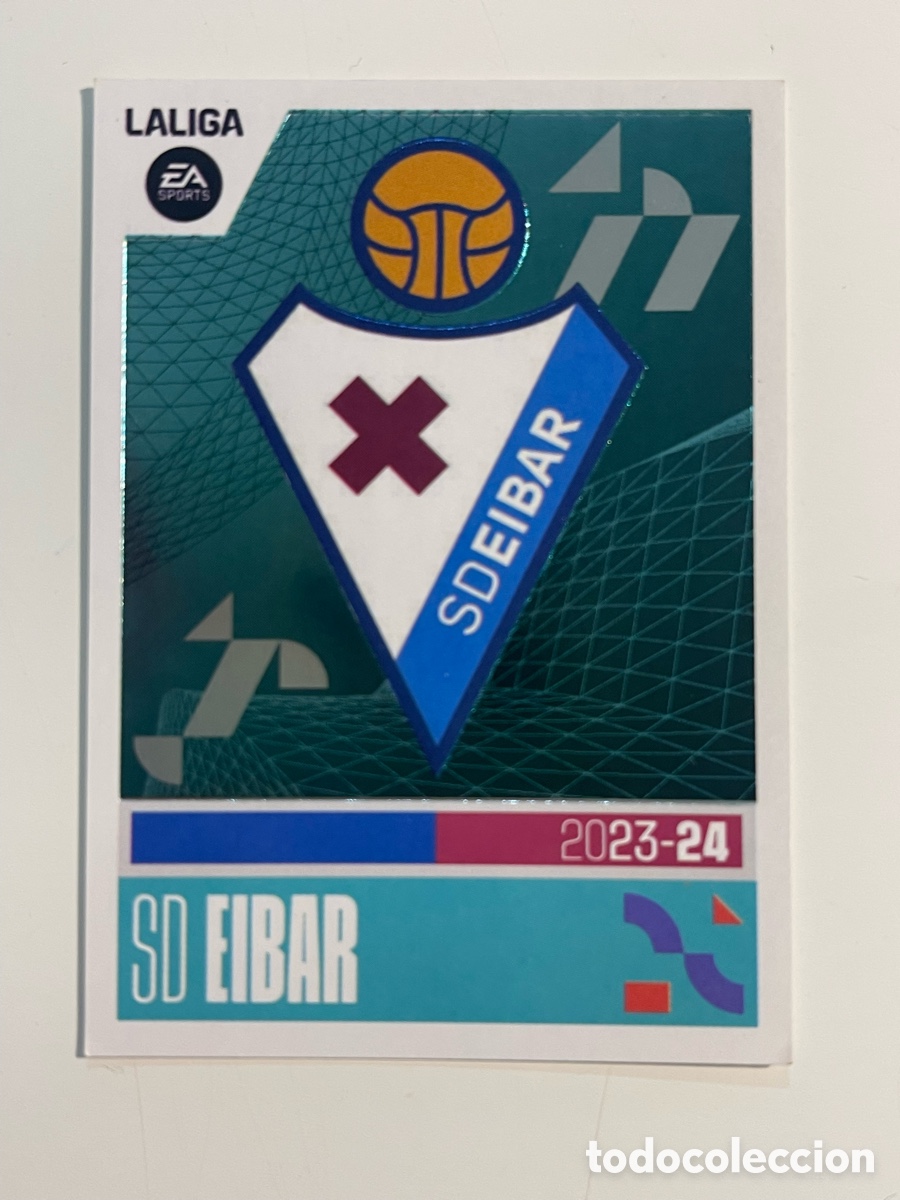 Football Stickers: Cromo Escudo SD EIBAR colecci&oacute;n album de cromos LIGA 2023-24 Coleccciones Este Panini