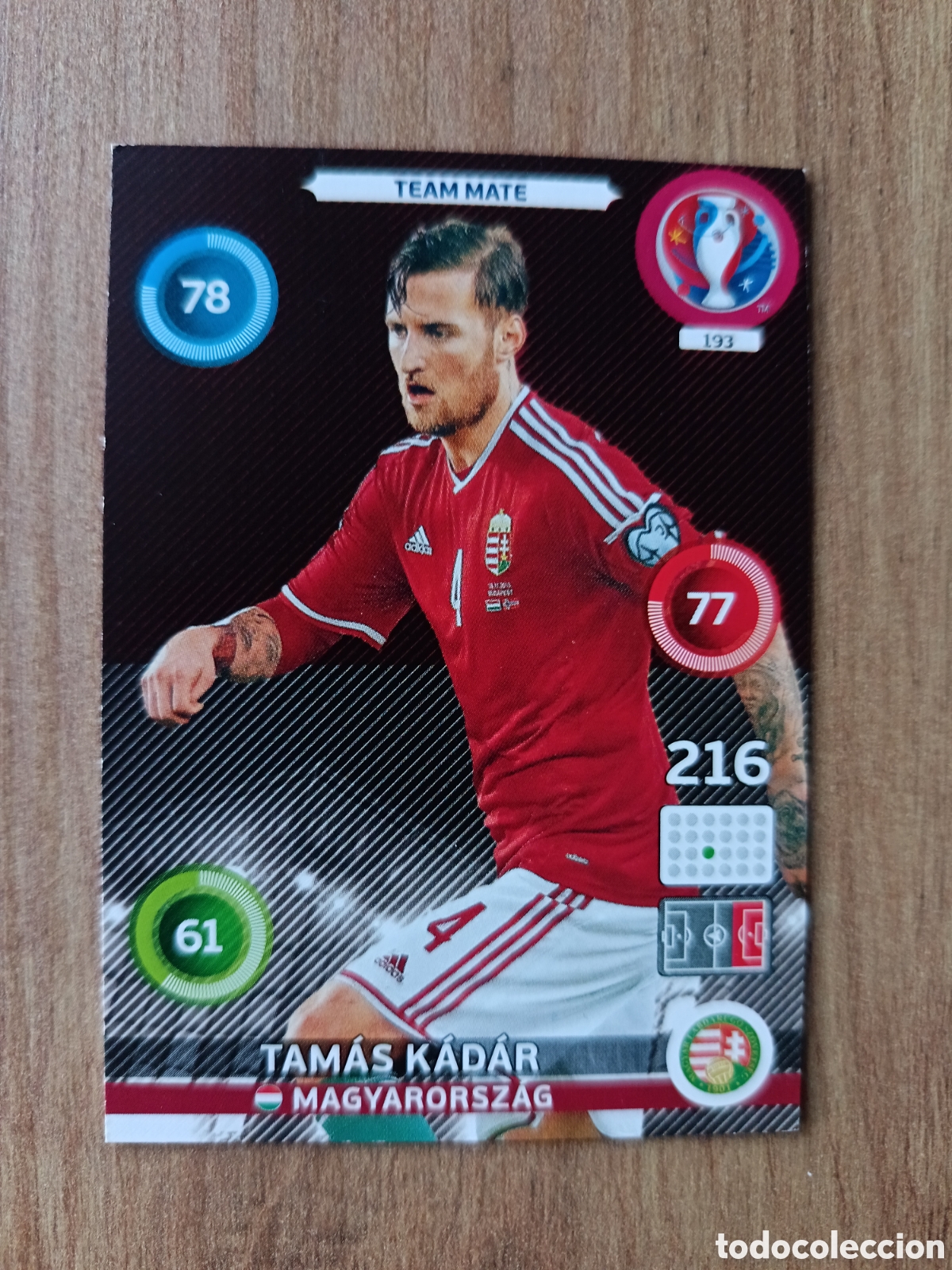 Cromos de f&uacute;tbol: 193 Kadar Panini Adrenalyn XL UEFA Euro 2016 Eurocopa 16