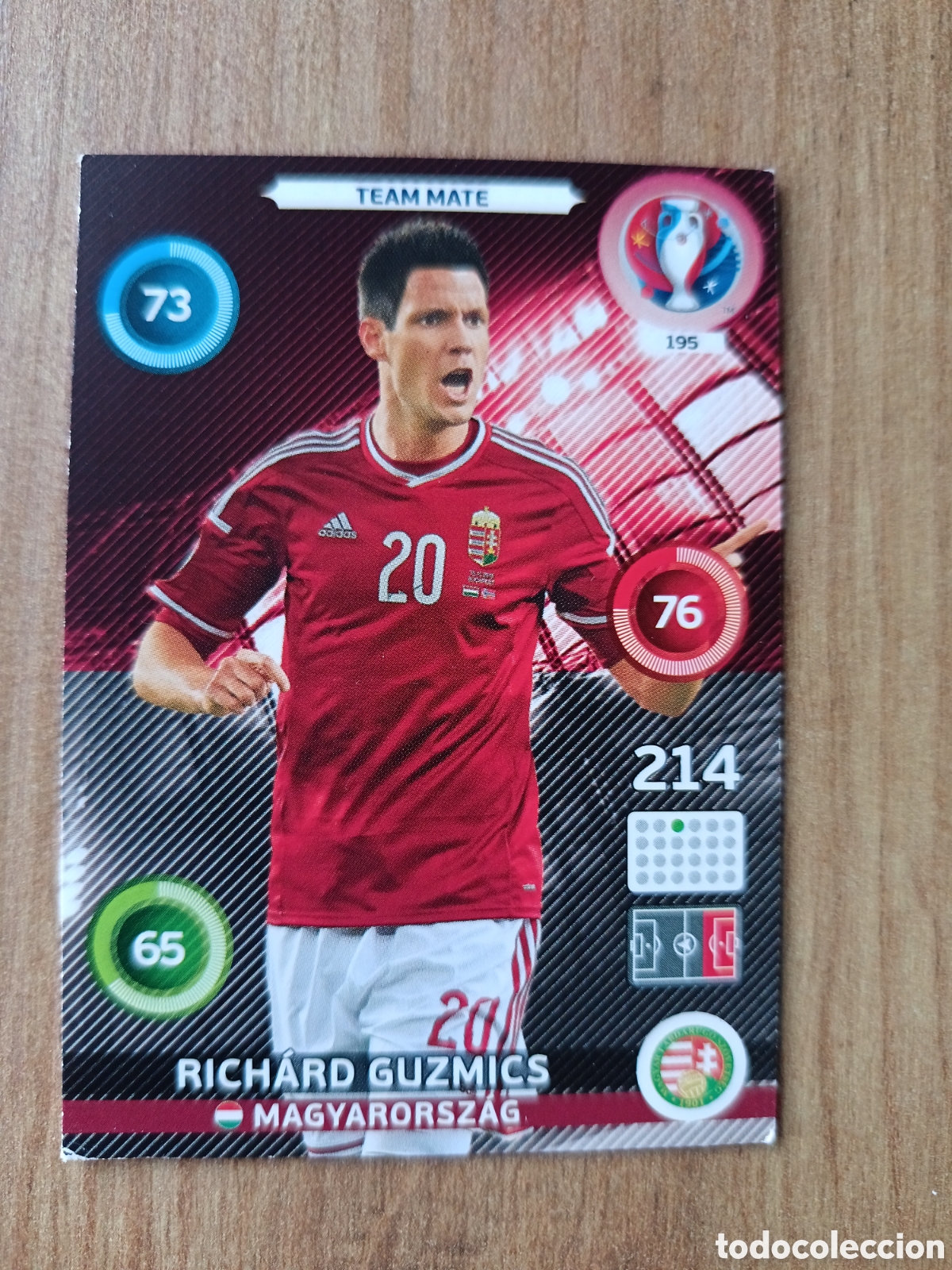 Cromos de f&uacute;tbol: 195 Richard Panini Adrenalyn XL UEFA Euro 2016 Eurocopa 16