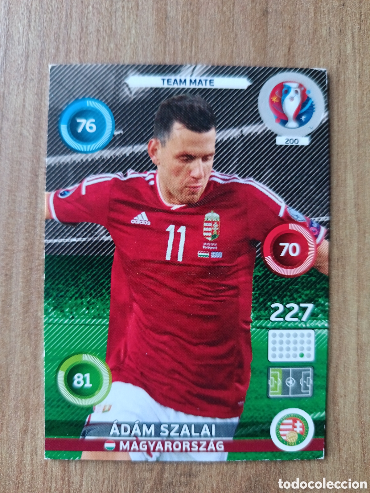 Cromos de f&uacute;tbol: 200 Szalai Panini Adrenalyn XL UEFA Euro 2016 Eurocopa 16