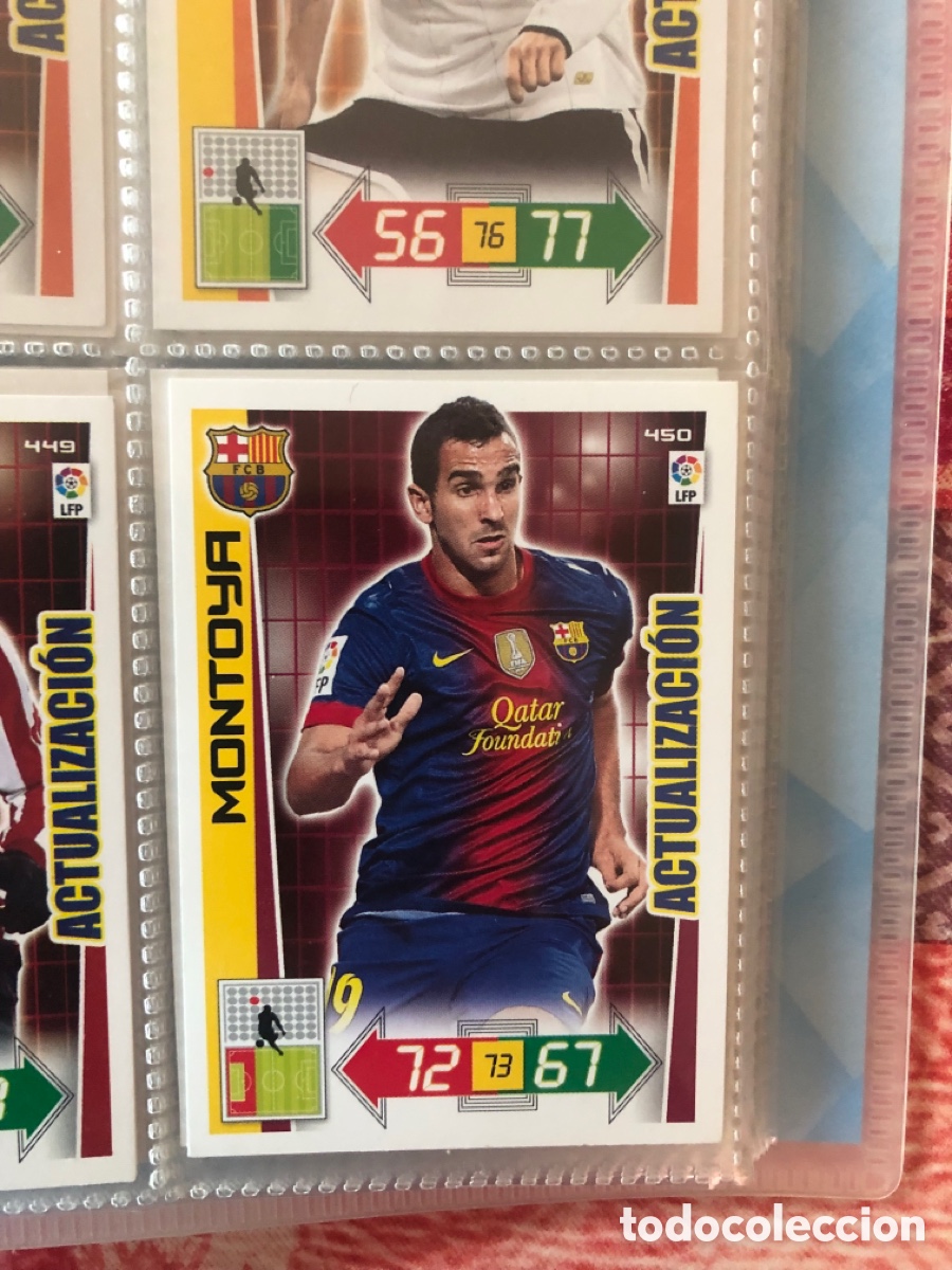 Cromos de f&uacute;tbol: Adrenalyn 2012 2013 actualizaci&oacute;n Montoya 450 Barcelona