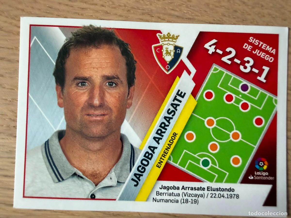 Cromos de f&uacute;tbol: 30 ARRASATE ENTRENDOR OSASUNA 19 20 2019 2020 LIGA SANTANDER COLECCIONES ESTE SIN PEGAR STICKER
