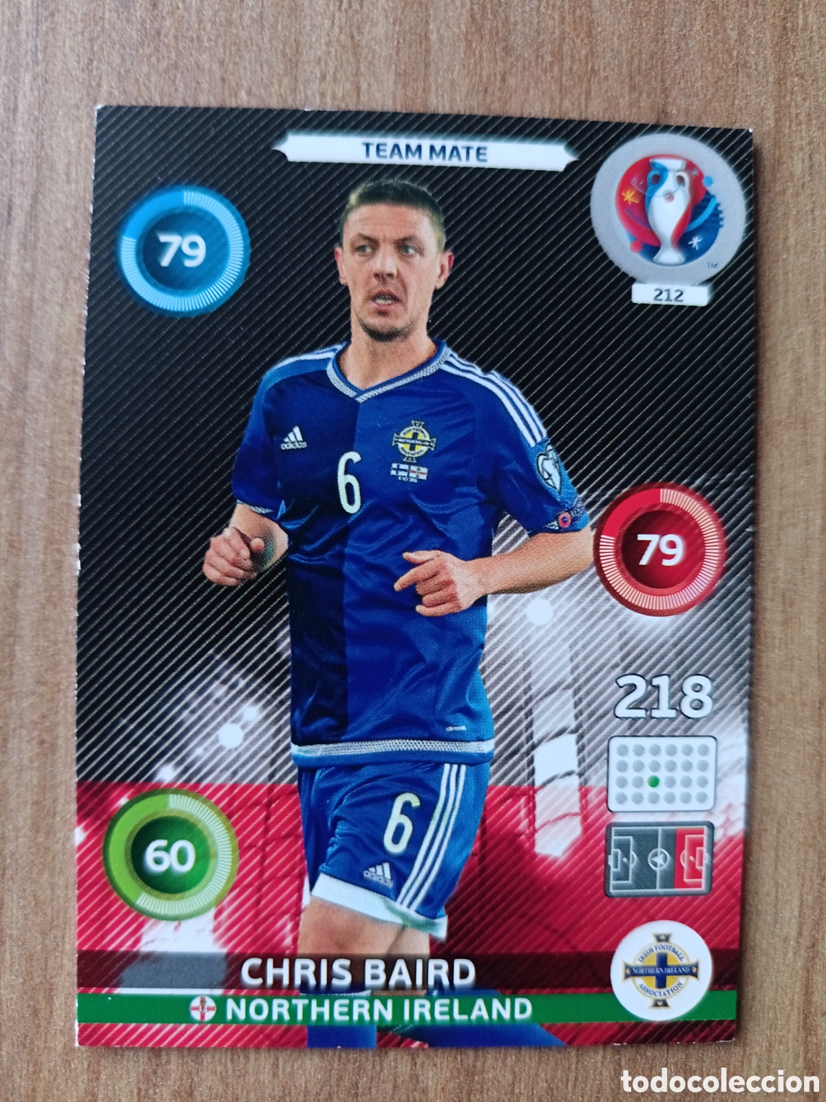 Cromos de f&uacute;tbol: 212 Chris Panini Adrenalyn XL UEFA Euro 2016 Eurocopa 16
