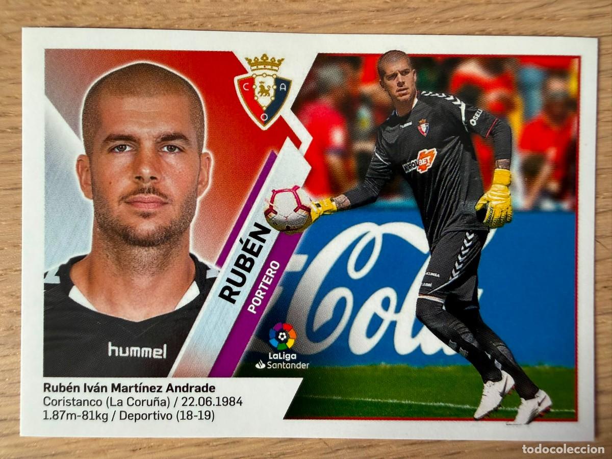 Figurine di Calcio: 1 RUBEN OSASUNA 19 20 2019 2020 LIGA SANTANDER COLECCIONES ESTE SIN PEGAR STICKER
