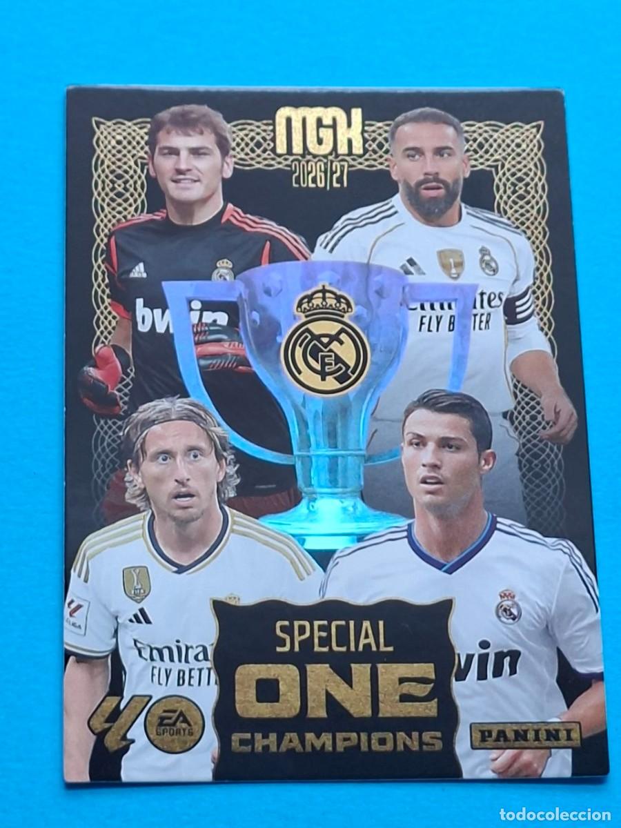 Figurine di Calcio: SPECIAL ONE BLACK Champions CASILLAS CARVAJAL MODRIC CRISTIANO Real Madrid Panini MGK LaLiga 2026-27