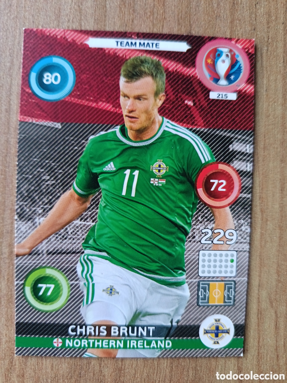 Figurine di Calcio: 215 Chris Brunt Panini Adrenalyn XL UEFA Euro 2016 Eurocopa 16