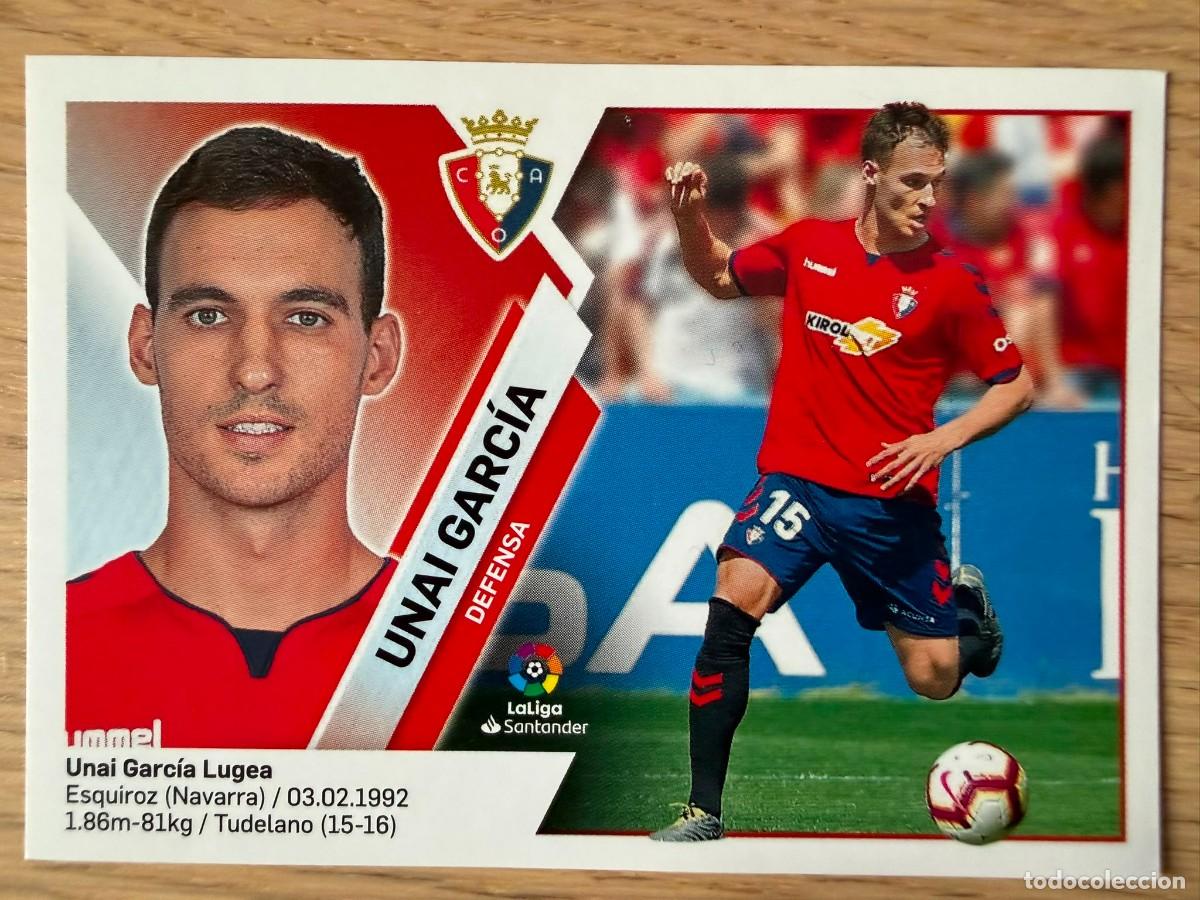 Football Stickers: 5 UNAI GARCIA OSASUNA 19 20 2019 2020 LIGA SANTANDER COLECCIONES ESTE SIN PEGAR STICKER