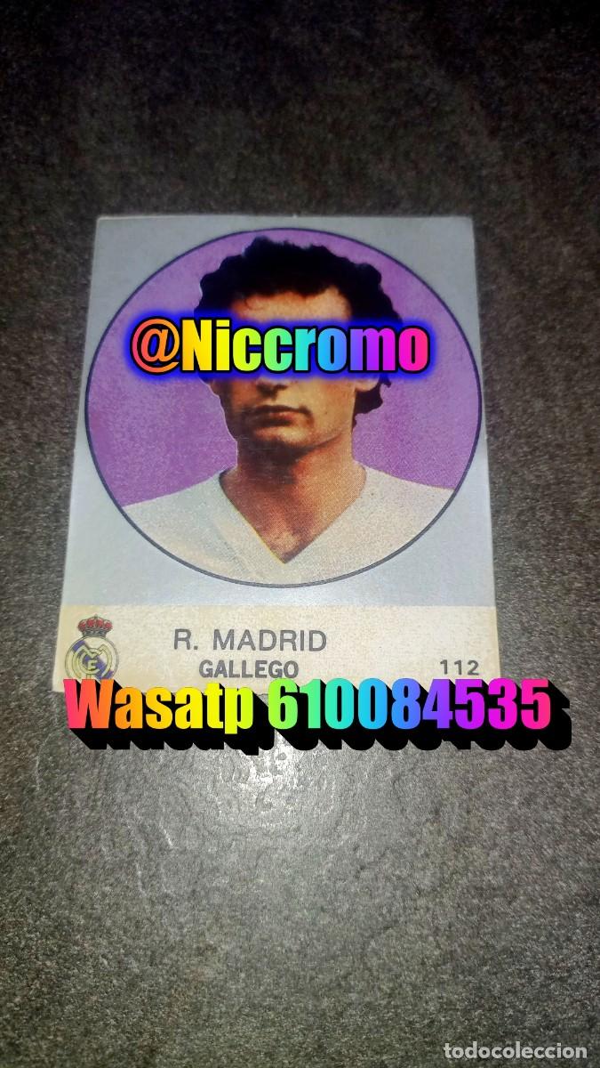 Cromos de f&uacute;tbol: gallego real madrid 83 84 j merchante nuevo sin pegar futbol 1983 1984 niccromo