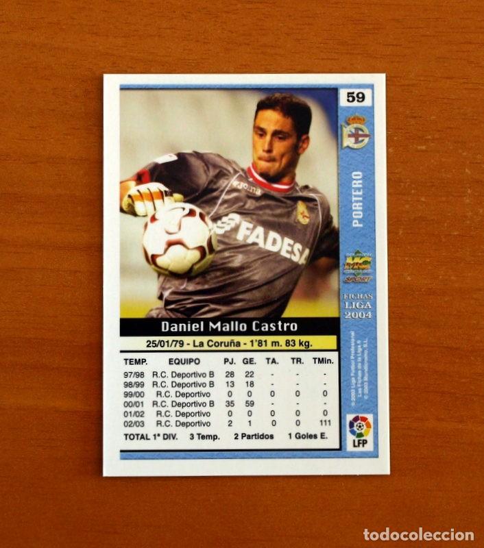 Cromos de f&uacute;tbol: Deportivo La Coru&ntilde;a -N&ordm; 59 Dani Mallo -Las Fichas de la Liga Mundicromo 2003-2004-03-04