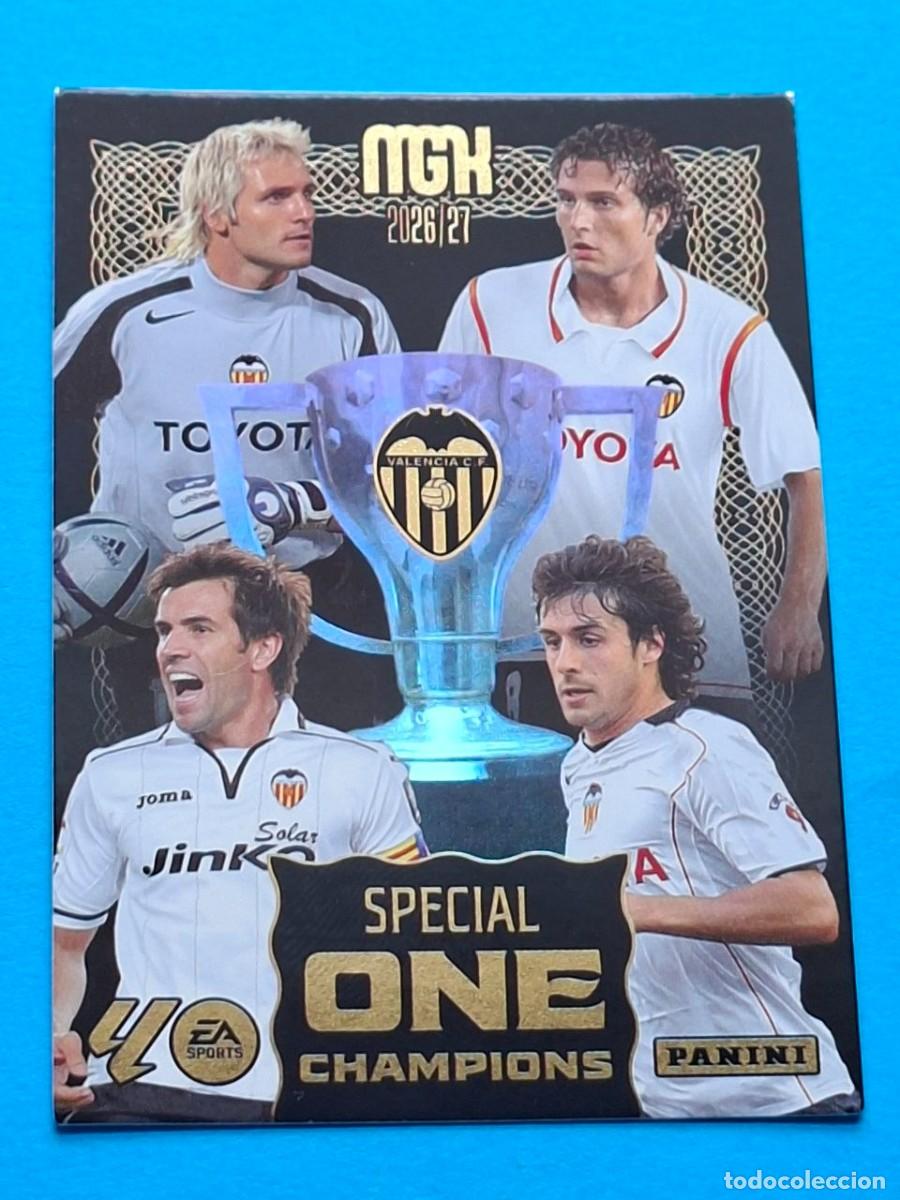 Fu&szlig;ball-Sticker: SPECIAL ONE BLACK Champions CA&Ntilde;IZARES BARAJA ALBELDA AIMAR (Valencia) - Panini MGK LaLiga 2026-27