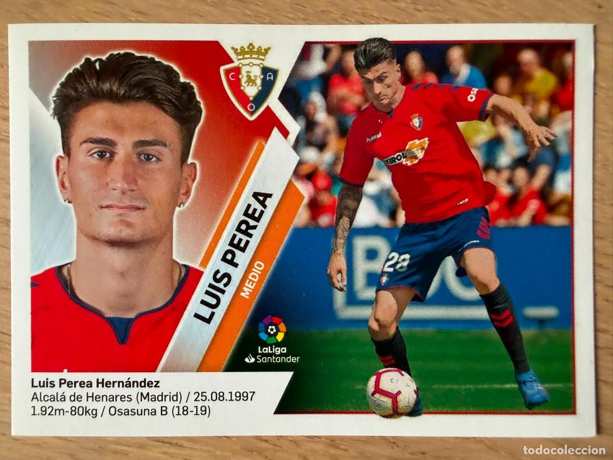 Cromos de f&uacute;tbol: 12B 12 B LUIS PEREA OSASUNA 19 20 2019 2020 LIGA SANTANDER COLECCIONES ESTE SIN PEGAR STICKER