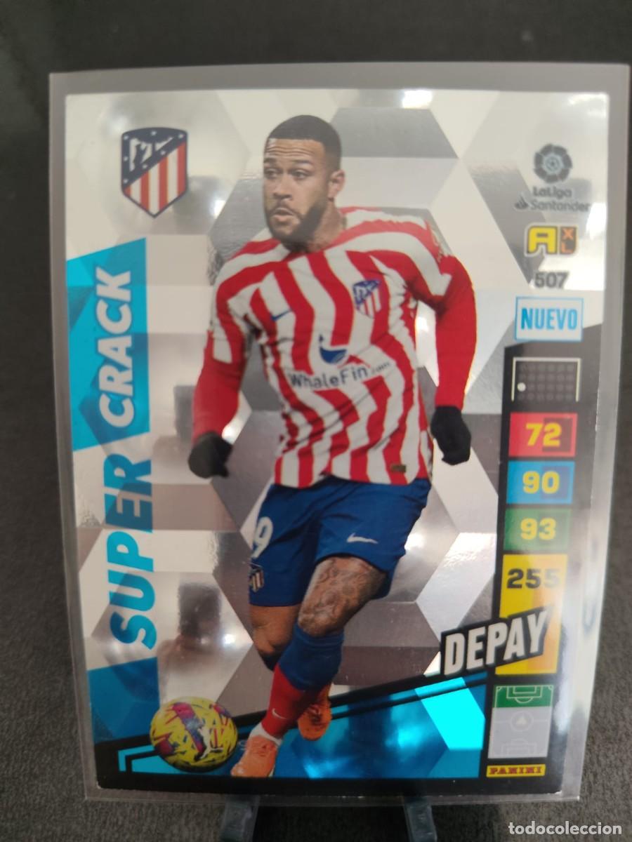 Figurine di Calcio: Adrenalyn 22 23 Depay Atletico de Madrid Nuevo Super Crack 507