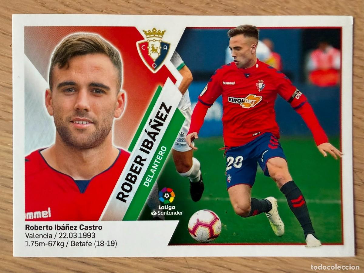Cromos de f&uacute;tbol: 13 ROBER IBA&Ntilde;EZ OSASUNA 19 20 2019 2020 LIGA SANTANDER COLECCIONES ESTE SIN PEGAR STICKER
