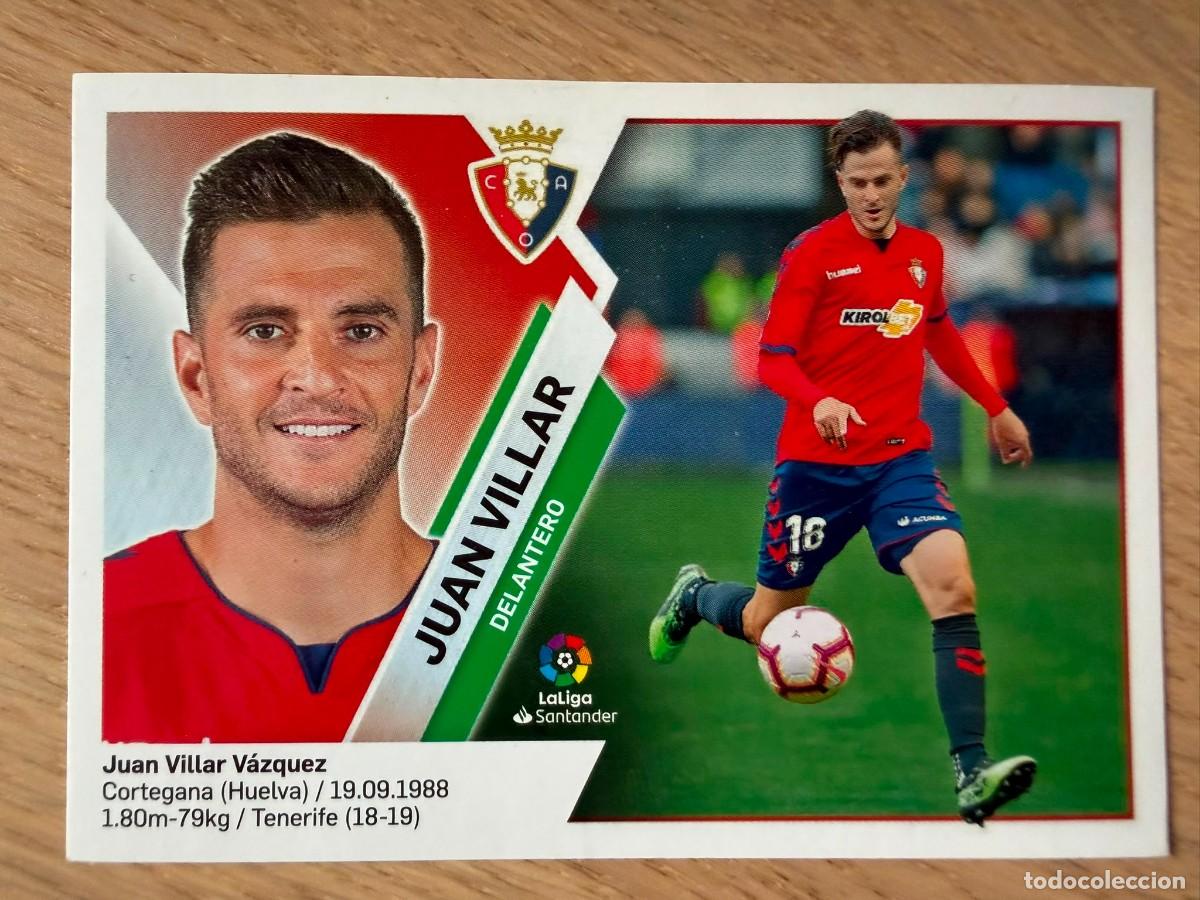 Cromos de f&uacute;tbol: 15 JUAN VILLAR OSASUNA 19 20 2019 2020 LIGA SANTANDER COLECCIONES ESTE SIN PEGAR STICKER